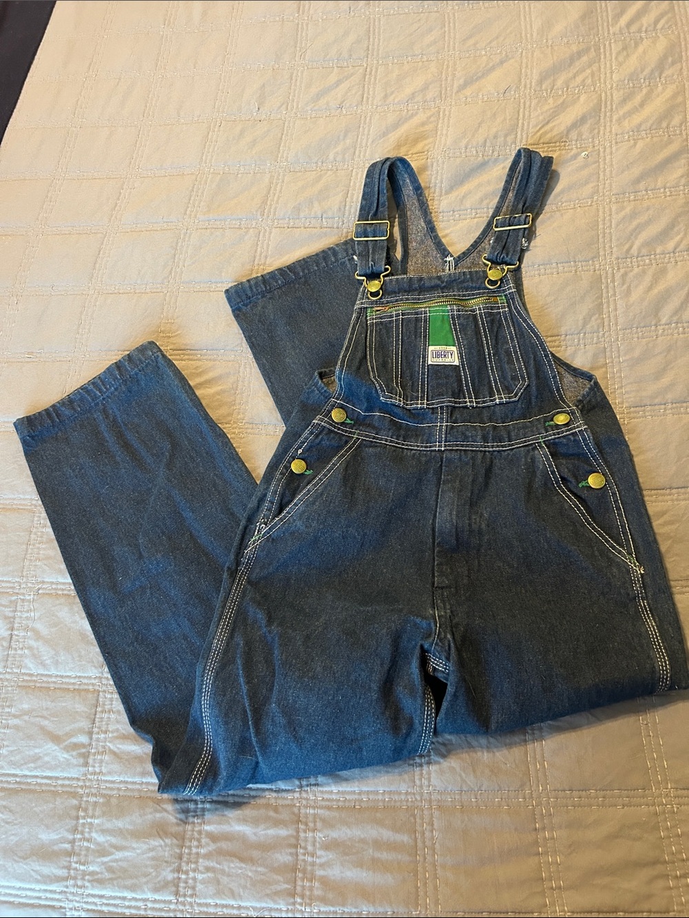 Liberty Dark Blue Denim Overalls
